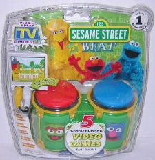 5 Video Games Plug It In & Play Tv Console by Sesame Street