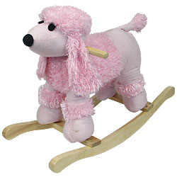 Poodle Soft Plush Rocking Animal Rocker  