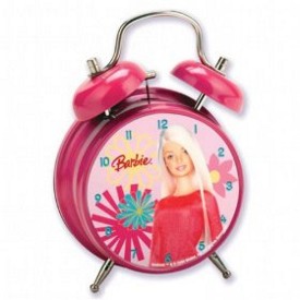 Barbie� - Pink Alarm Clock With Twin Metal Bells by Barbie