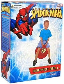 The Amazing Spider Man Blue Inflatable Hopper Ball by Marvel