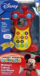 Mickey Mouse Clubhouse Mickey's Educational Talking Cell Phone Telephone Disney 