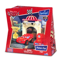 Disney Pixar Cars - Piston Cup Mcqueen Mega Bloks Play Set Mega Blocks 