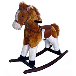 Full Size Plush Palomino Rocking Horse  