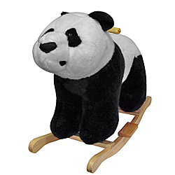 Panda Bear Plush Rocking Animal Rocker  