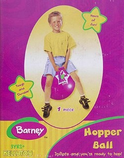 Barney The Purple Dinosaur Bouncing Hopper Ball Barney 
