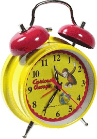 Curious George Alarm Clock With Bouncing Ball Monkey Curious George 