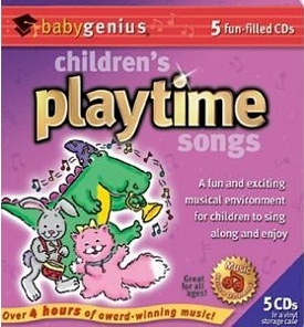 Children's Playtime Songs Collection 5 Cd Set In Gift Box Package Baby Genius 