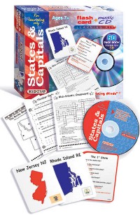 I'm Learning My States & Capitals - Learning Kit W/ Flash Cards, Music Cd, Worksheets Kidzup 