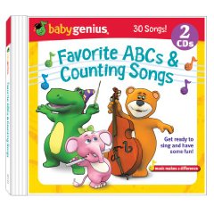 Favorite Abcs And Counting Songs 2 Cd Box Set Baby Genius 