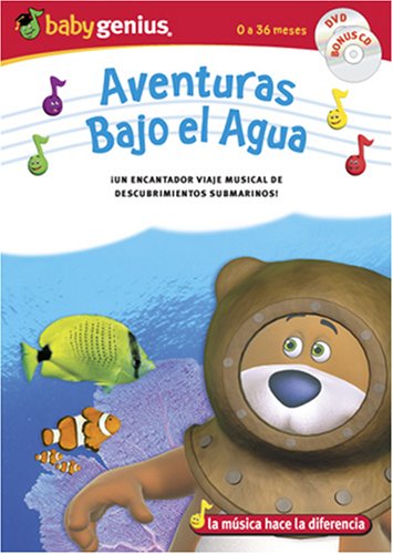 Underwater Adventures / Adventuras Bajo El Aqua English/spanish Dvd + Bonus Music Cd Set by Baby Genius